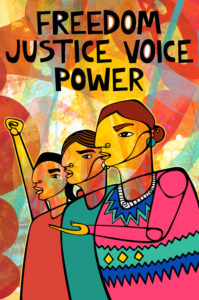 Favianna Rodriguez: Freedom. Justice. Voice. Power.
