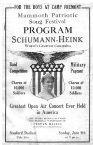 Stanford Song Festival, June 9, 1918