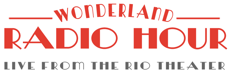 Red text banner for the Wonderland Radio Hour.