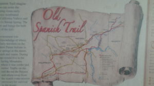 An older map showing the Old Spanish Trail.