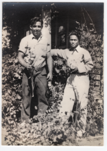 Manong Paul “Skippy” Tabalan DeOcampo (right) beside manong Modesto Tuzon.