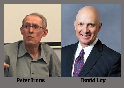A headshot of the two speakers.