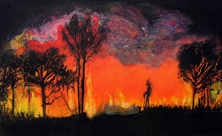 An illustration of wildfire.
