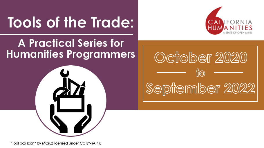 Tools of the Trade promotional banner, showing a graphic with hands cradling a toolbox and program dates of October 2020 to September 2022