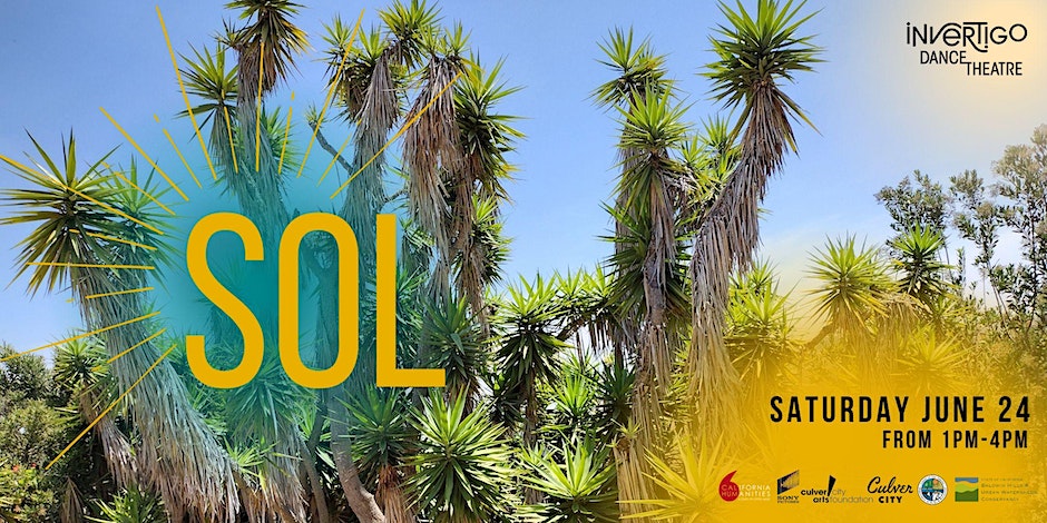 Promo graphic with event title SOL overlaid on a picture of cacti