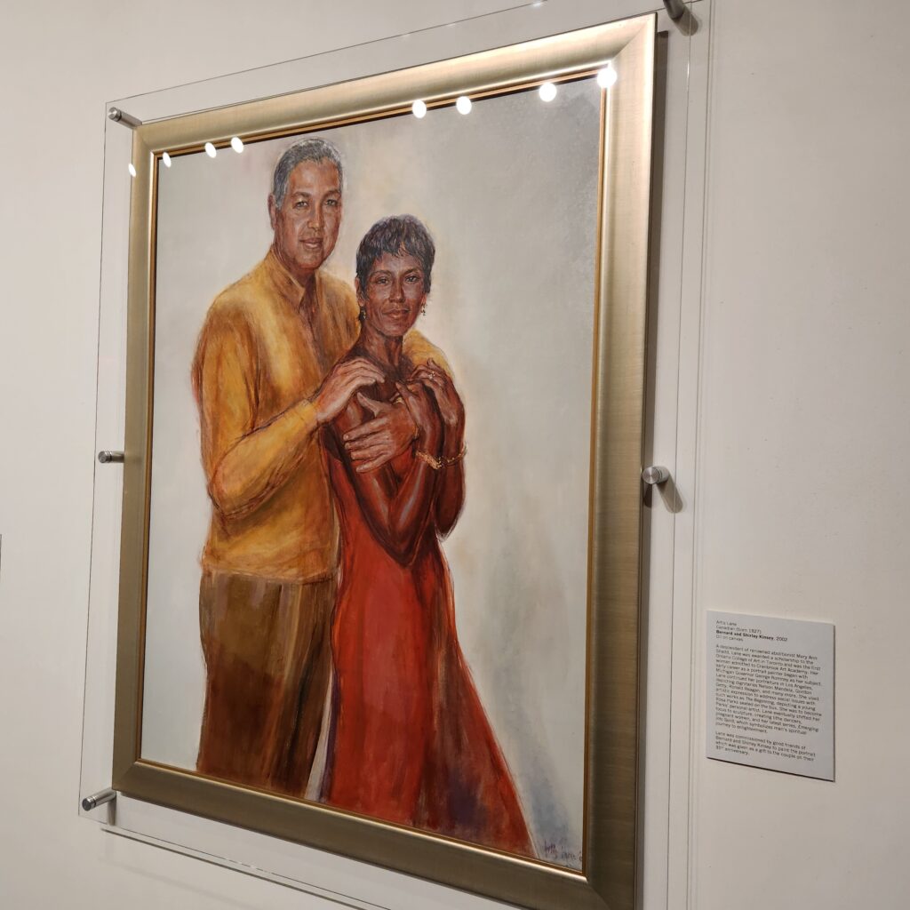 Painting of a couple standing