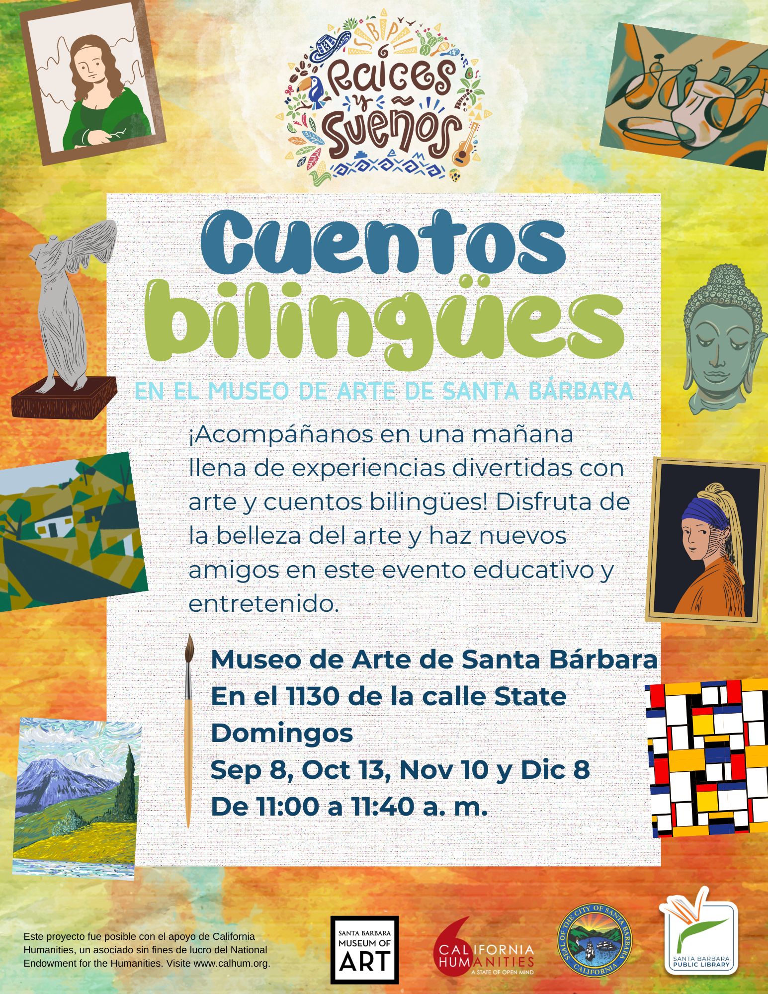 cuentos bilingues flyer